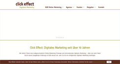 Desktop Screenshot of clickeffect.de