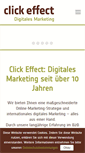 Mobile Screenshot of clickeffect.de