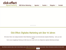Tablet Screenshot of clickeffect.de